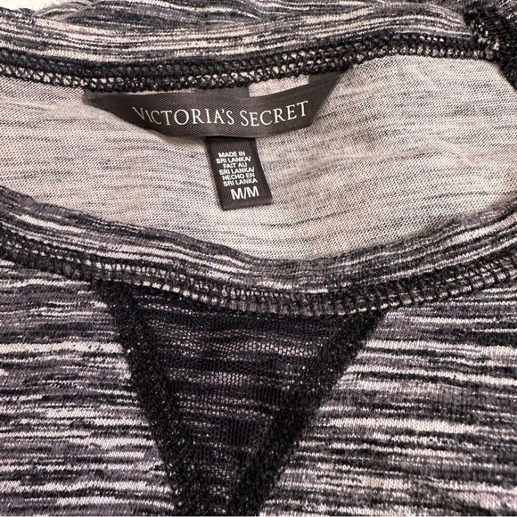 Victoria’s Secret Women’s Black Heather MED Long Sleeve Top - Picture 5 of 6